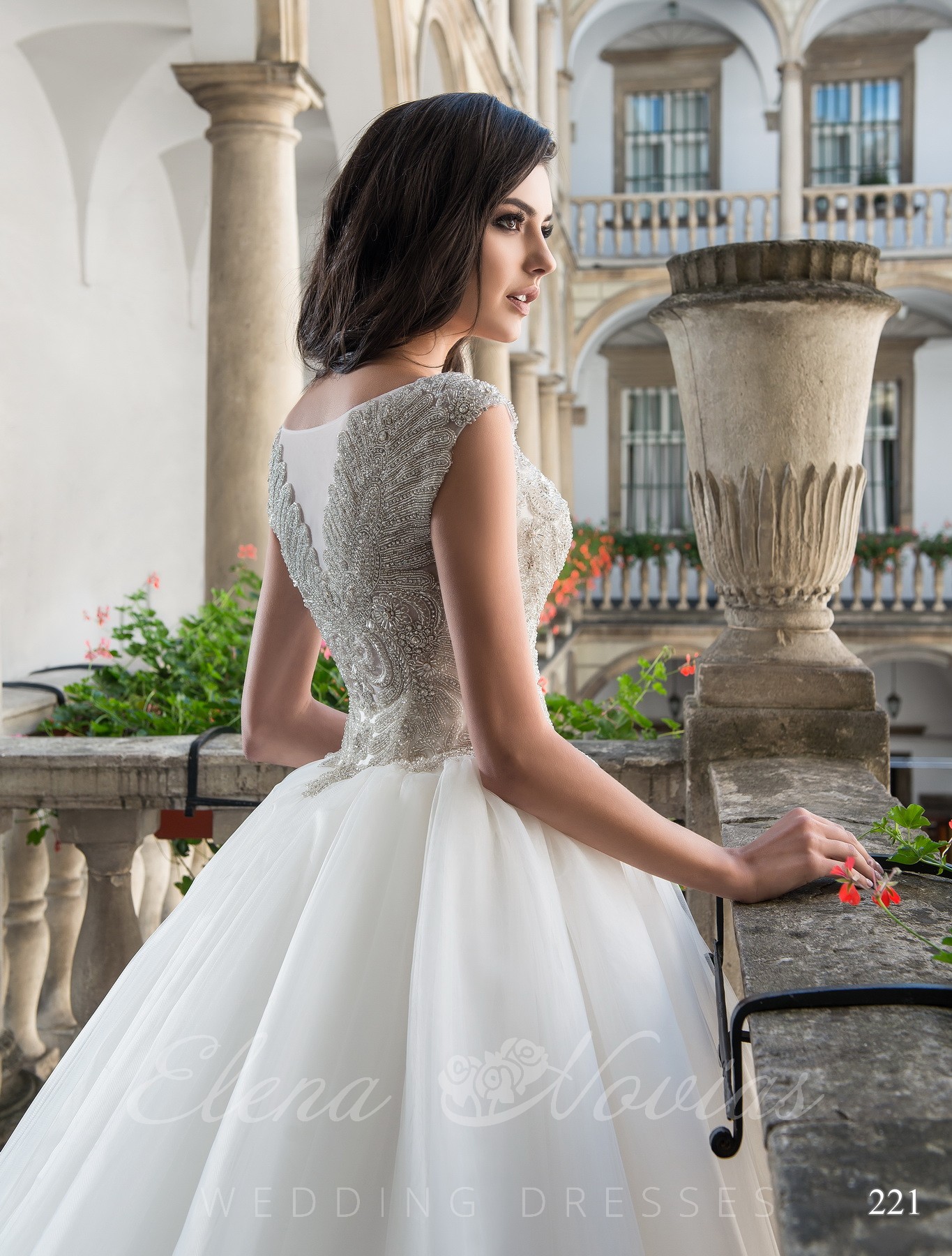 Свадебное платье из евросетки модель 221